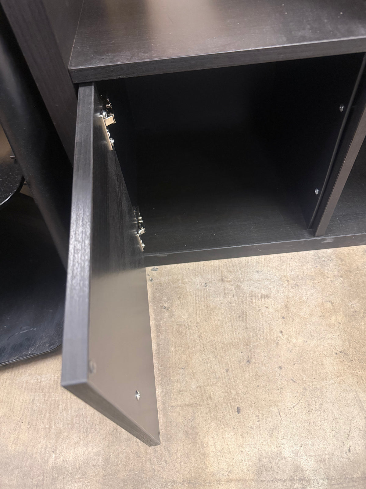 Black-Brown Cube Shelving Unit