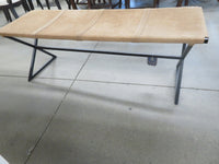 52"W Tan Leather Elon Bench