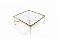 Vintage Square Glass Coffee Table