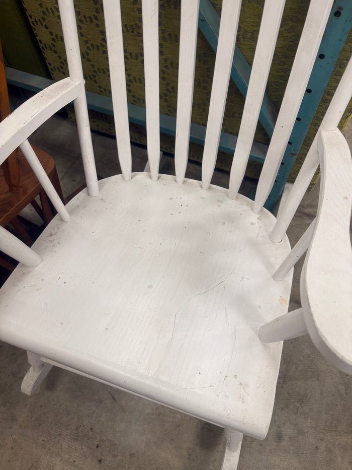 White Rocking Chair