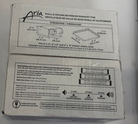 Bathroom Fan, Wall & Ceiling Mount Bathroom Exhaust Fan, White