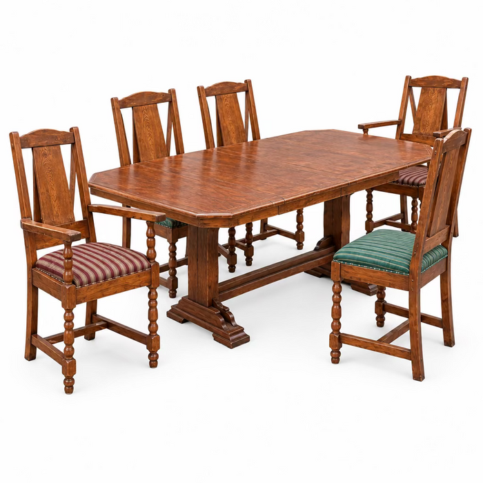 Traditional Cherry Wood Dining Set
