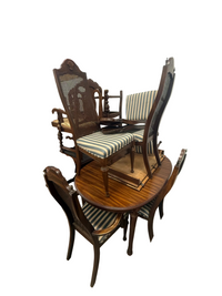 Antique Revival Honey Brown Dining Set