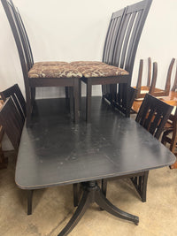 Dark Brown Rectangular Dining Set