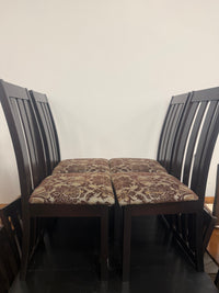 Dark Brown Rectangular Dining Set
