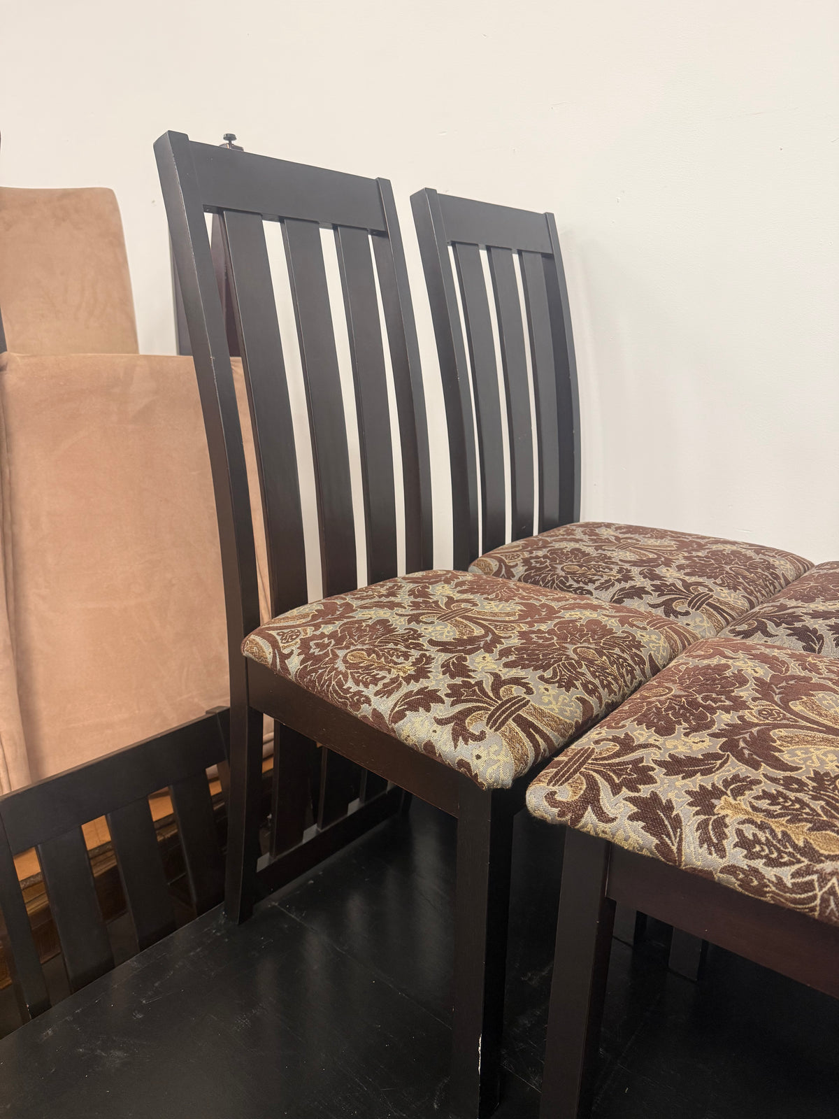 Dark Brown Rectangular Dining Set