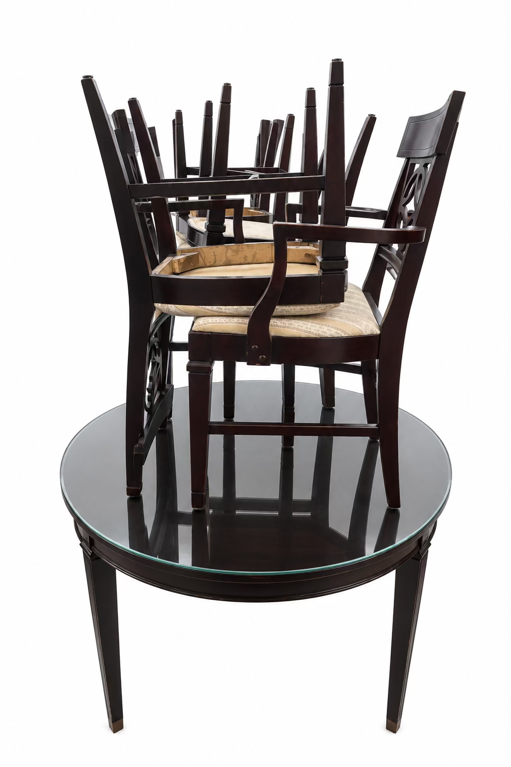 Dark Espresso Wood Estelle Dining Set