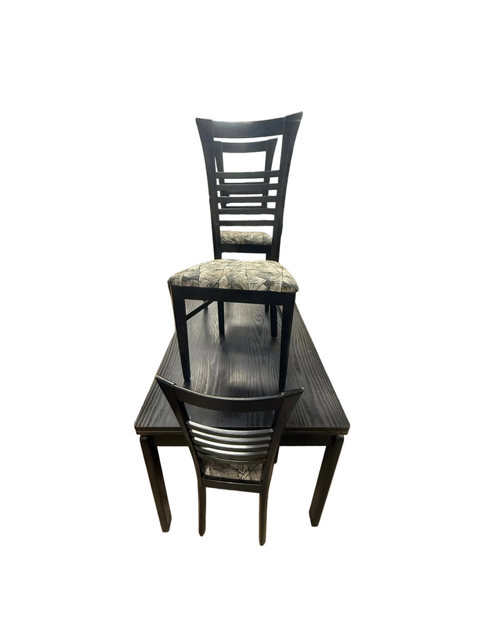 Black Rectangular Dining Set