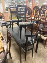 Black Rectangular Dining Set