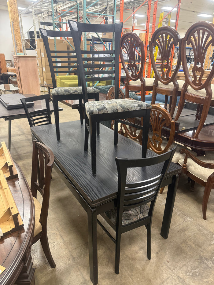 Black Rectangular Dining Set
