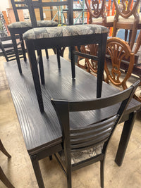 Black Rectangular Dining Set