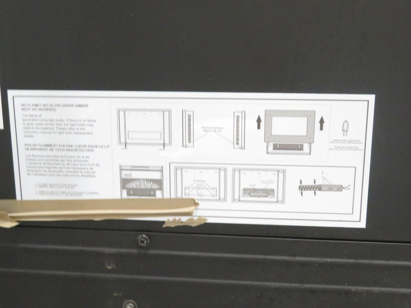 37"W Electric Fireplace