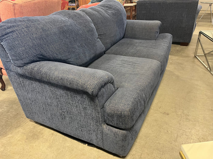 Blue Two-Seater Loveseat