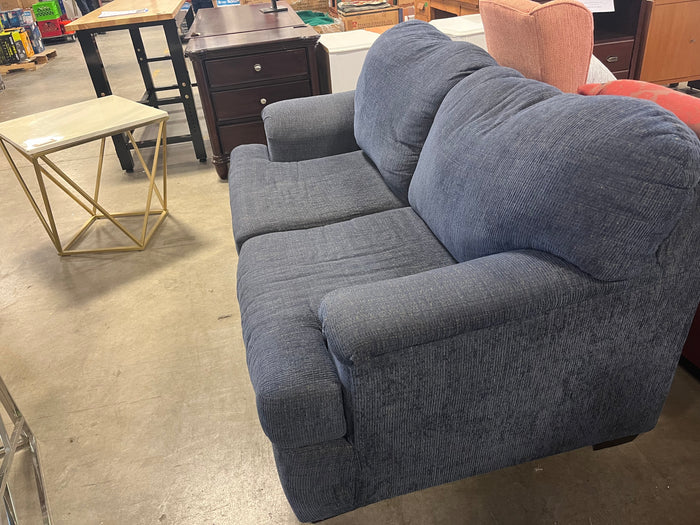 Blue Two-Seater Loveseat