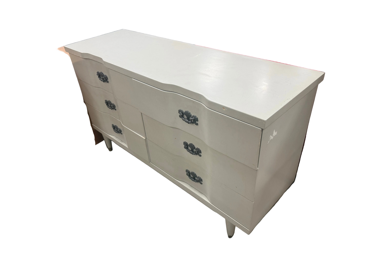 Grayish White Double Dresser