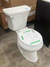 White Kohler 2-Piece Elongated Toilet