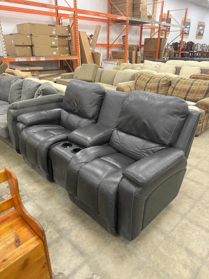 Greyson Leather Reclining Loveseat