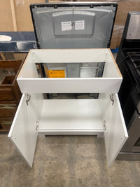 White Shaker Style Two Door Bathroom Vanity