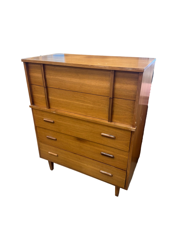 Mid-Century Modern Highboy Dresser