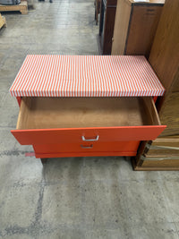 Vibrant Pop of Orange 3-Drawer Dresser