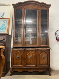 43" Glass Cabinet and Hutch