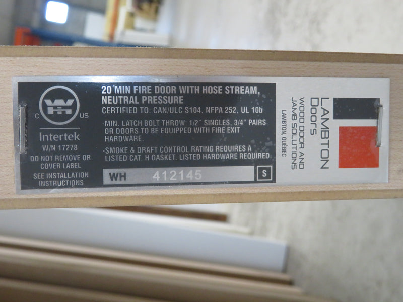 37.75"W x 83"H Door