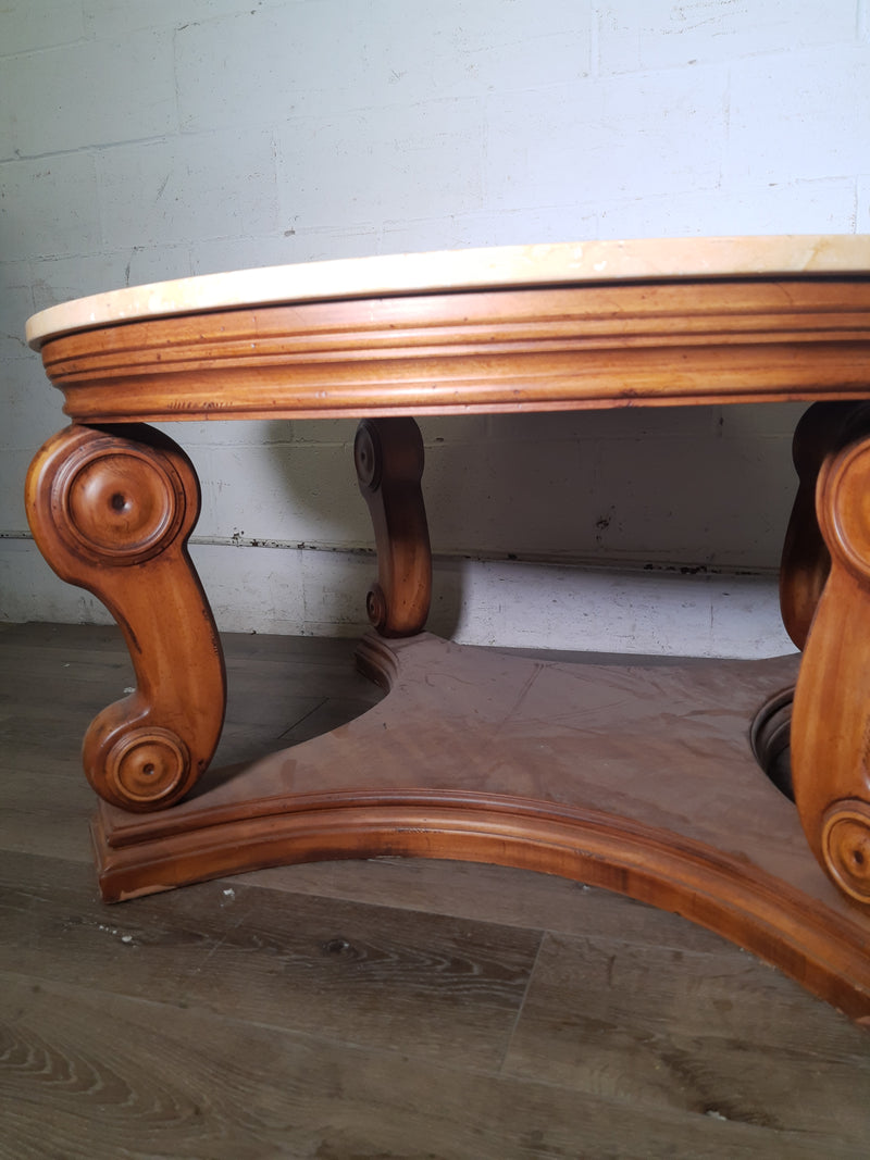 Art Shoppe Faux Marble Coffee Table