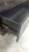 Dark Grey Oak Dresser with Polished Brass Pulls