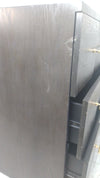 Dark Grey Oak Dresser with Polished Brass Pulls