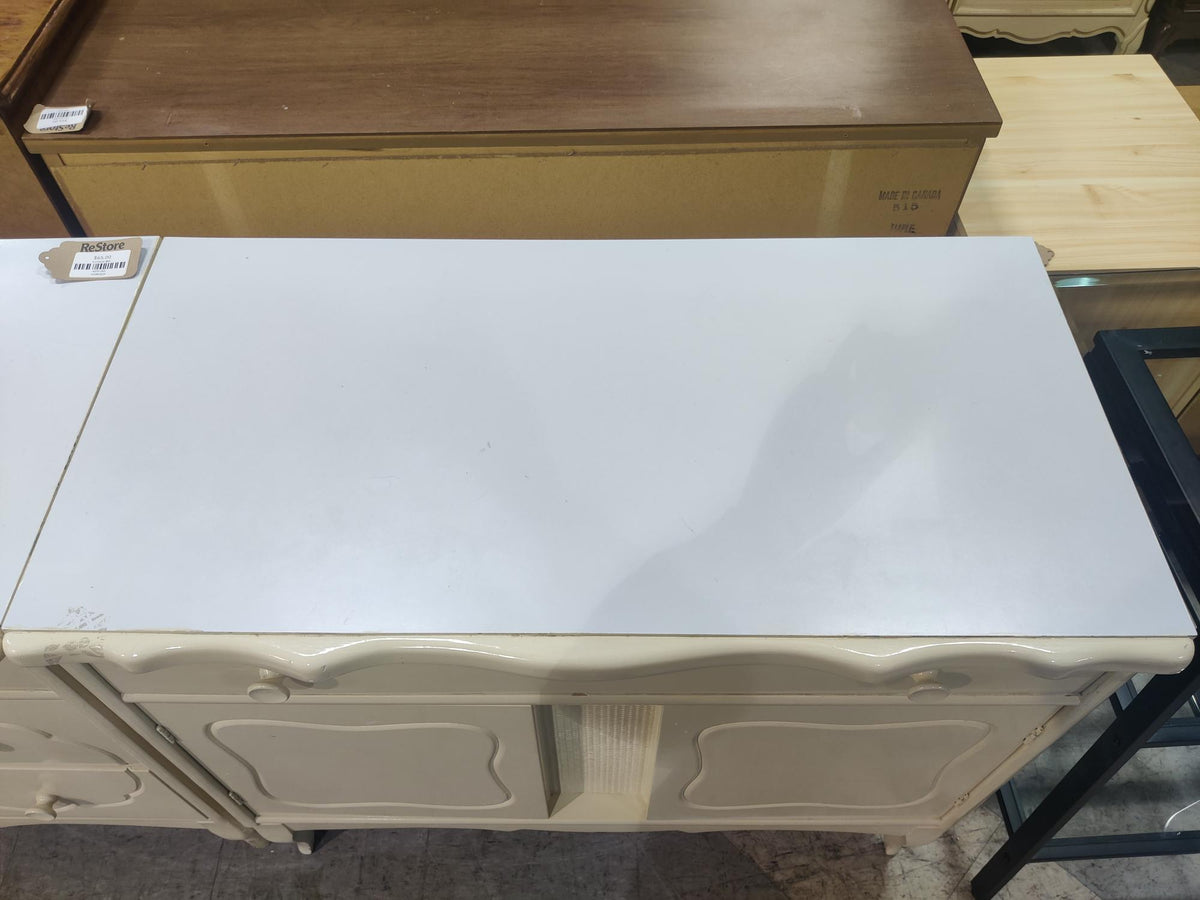 Beige Two Door Dresser