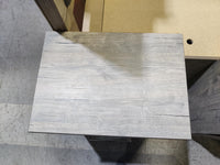 Taupe Faux Wood Nightstand