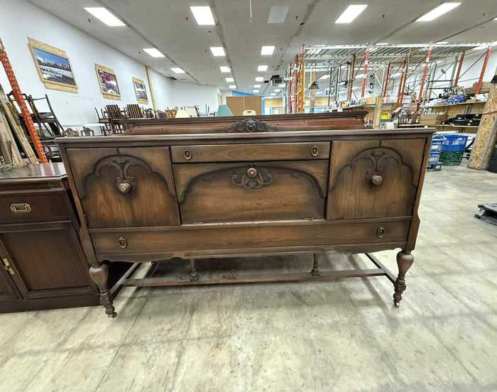 Vintage Style Dark Finish Sideboard