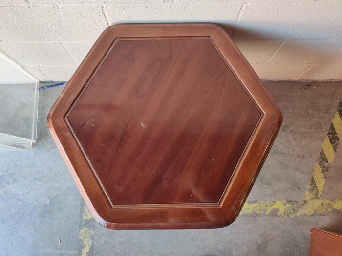 Russet Hexagonal Accent Table