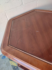 Russet Hexagonal Accent Table