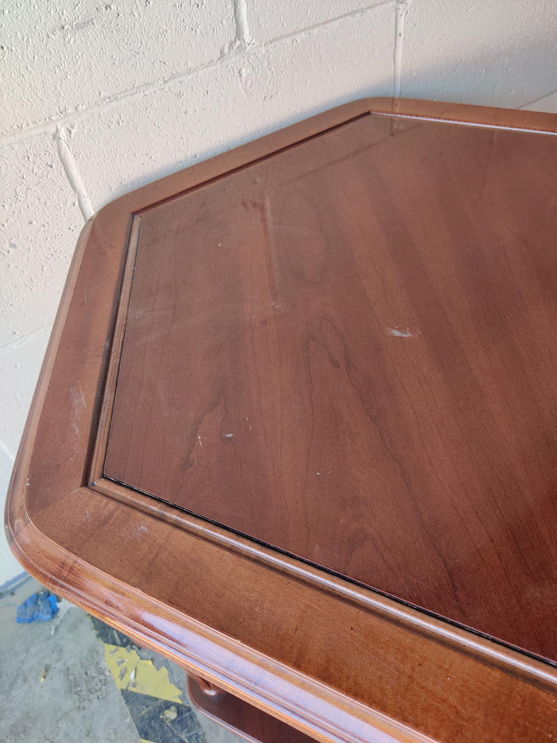 Russet Hexagonal Accent Table
