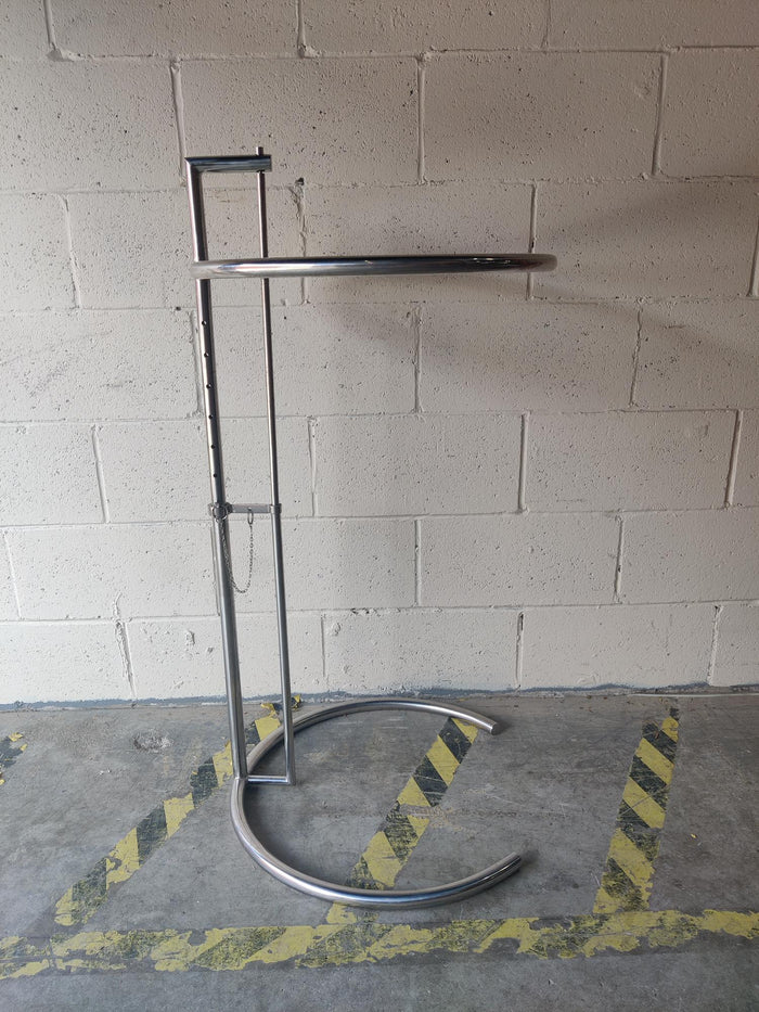 Chrome Adjustable Height Side Table