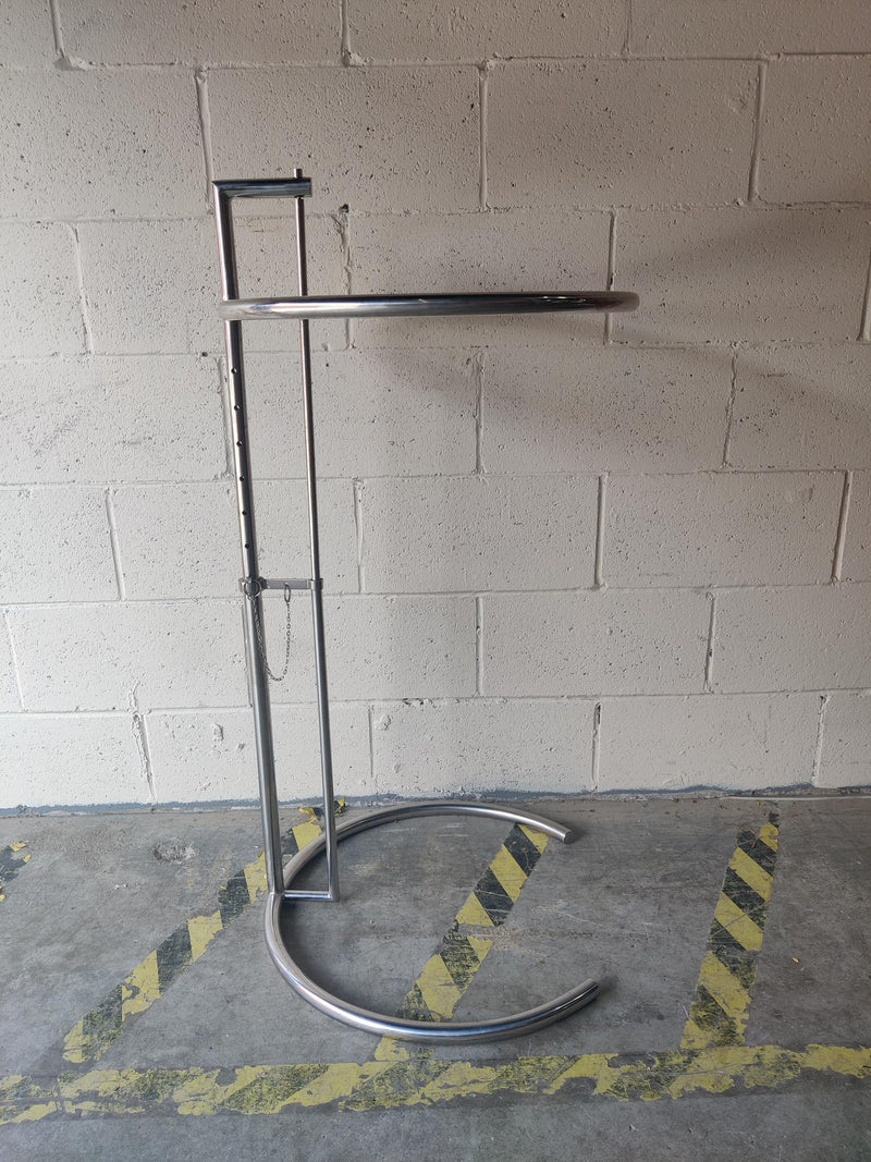 Chrome Adjustable Height Side Table