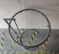 Chrome Adjustable Height Side Table