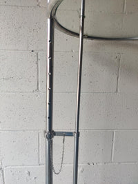 Chrome Adjustable Height Side Table
