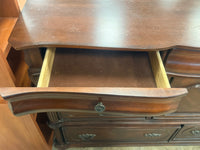 Large Traditional Dark Mahogany Wood Buffet