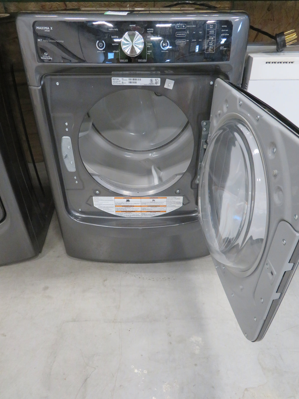 27" Front Load Electric Dryer in Grey