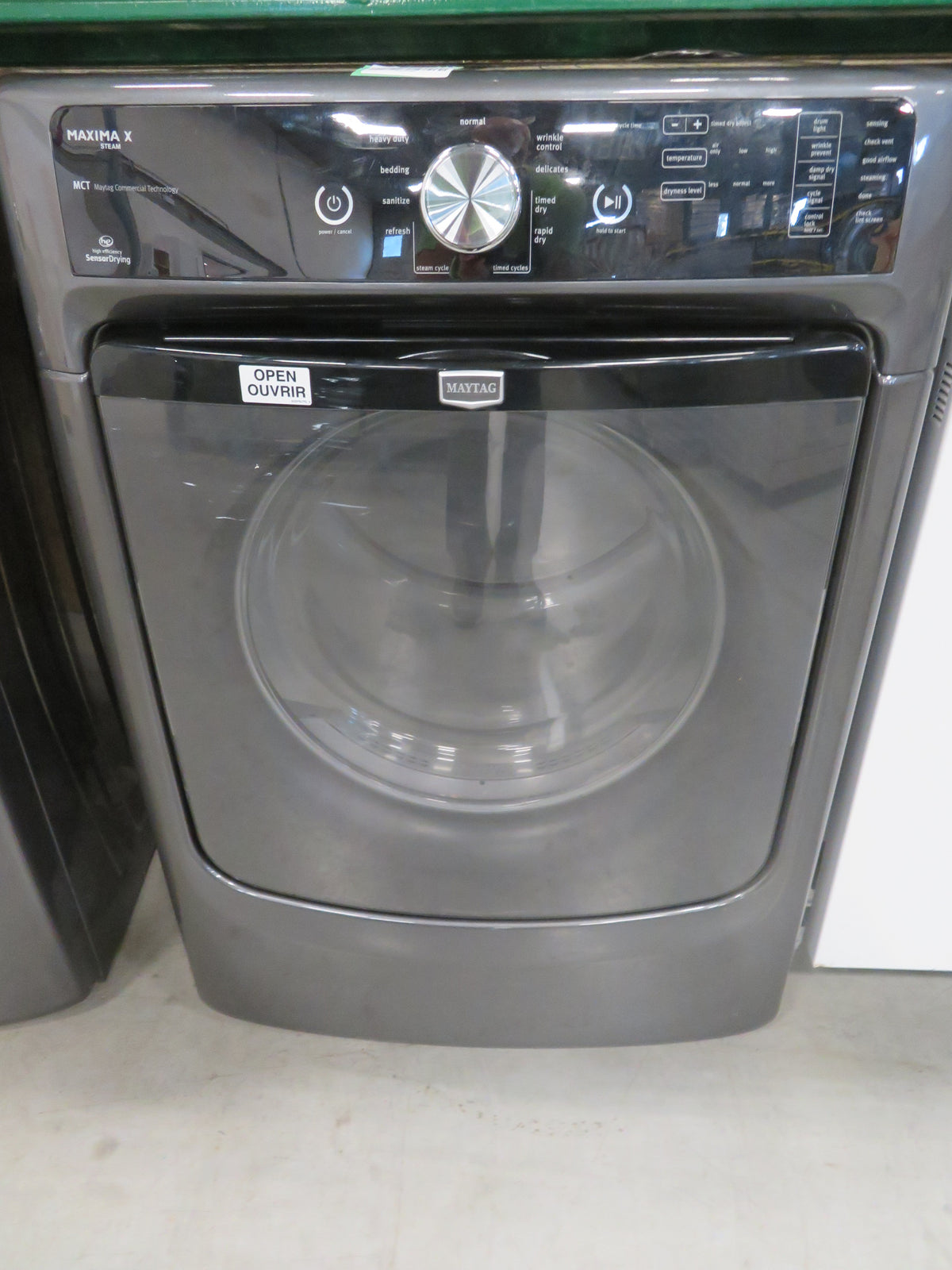 27" Front Load Electric Dryer in Grey