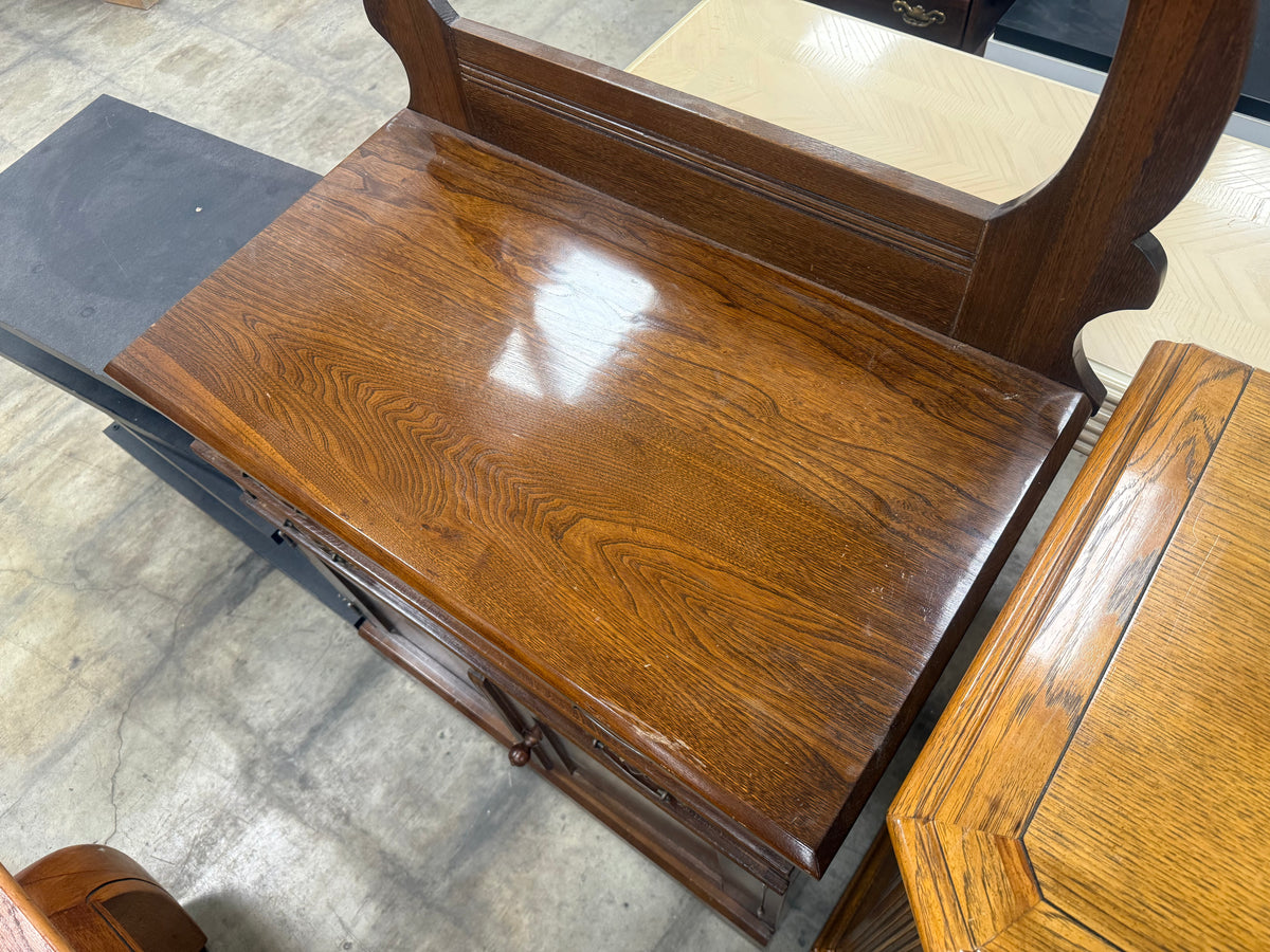 Antique Oak Washstand Vanity
