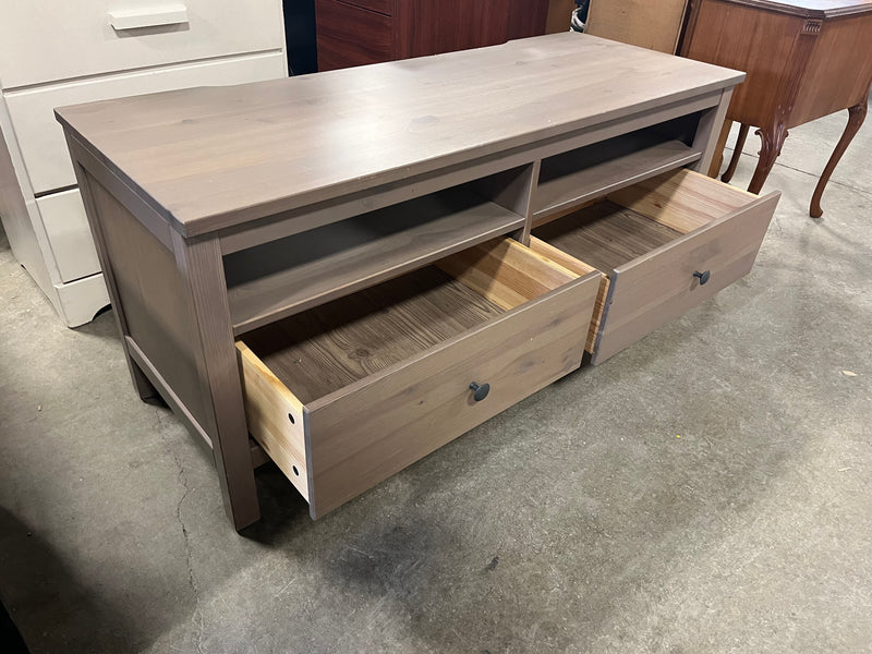 Wood Grain Entertainment Stand