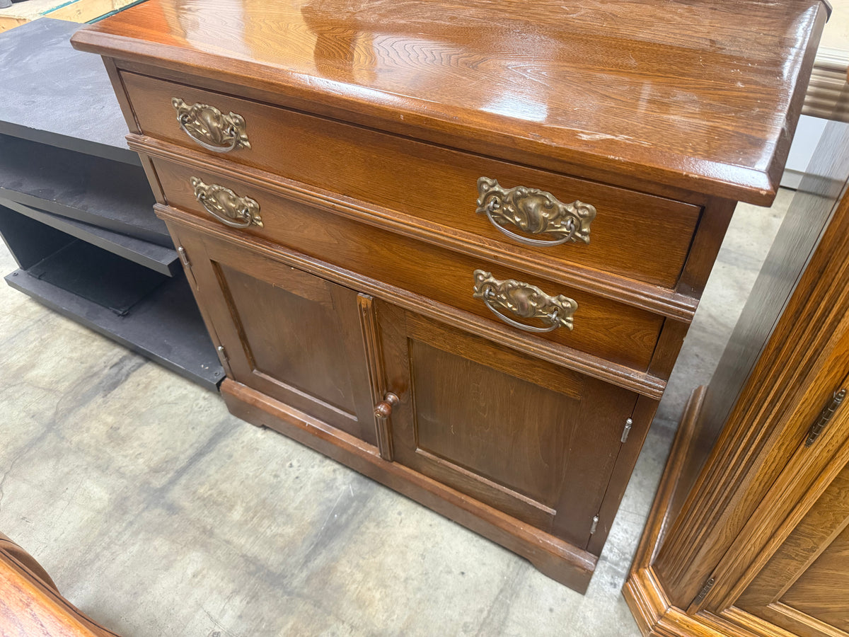 Antique Oak Washstand Vanity