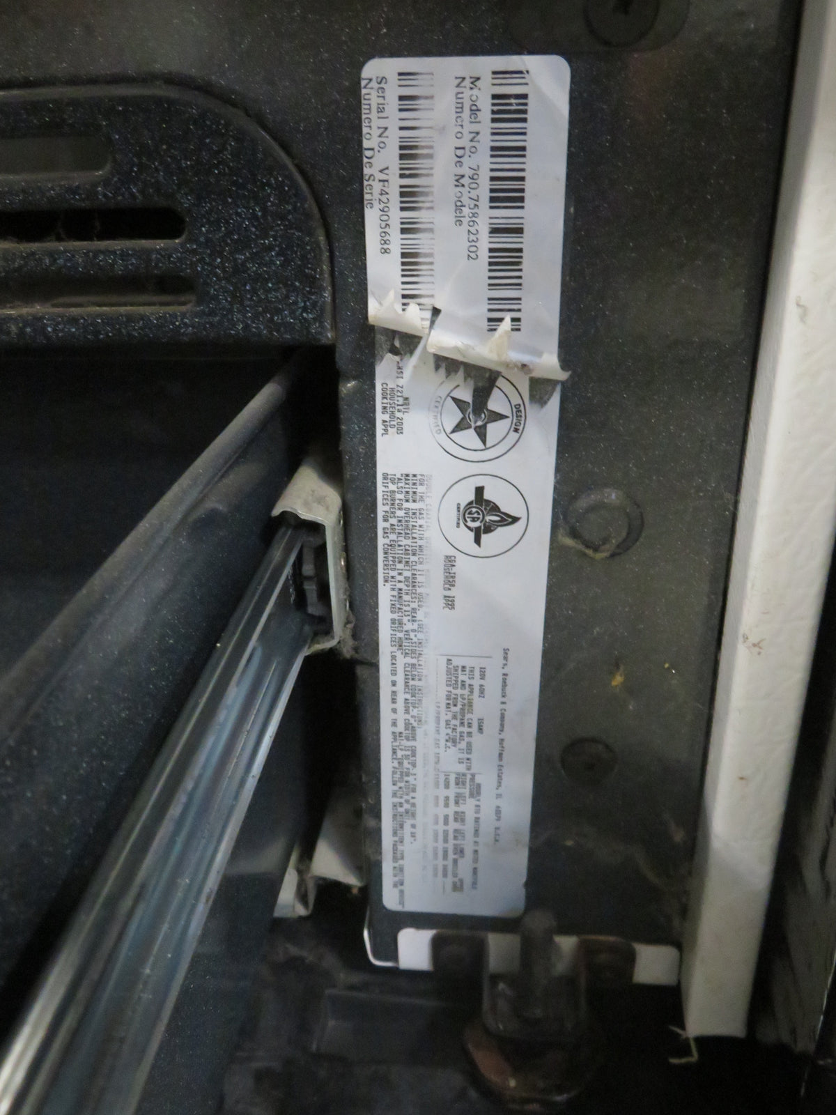 30"W Kenmore Gas Range