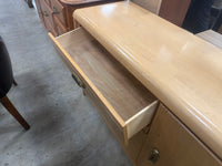 Vintage-Styled Blonde Wood Chest of Drawers