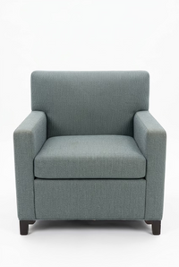 Light Sea Green Modern Fabric Accent Chair