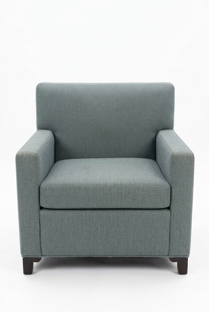 Light Sea Green Modern Fabric Accent Chair
