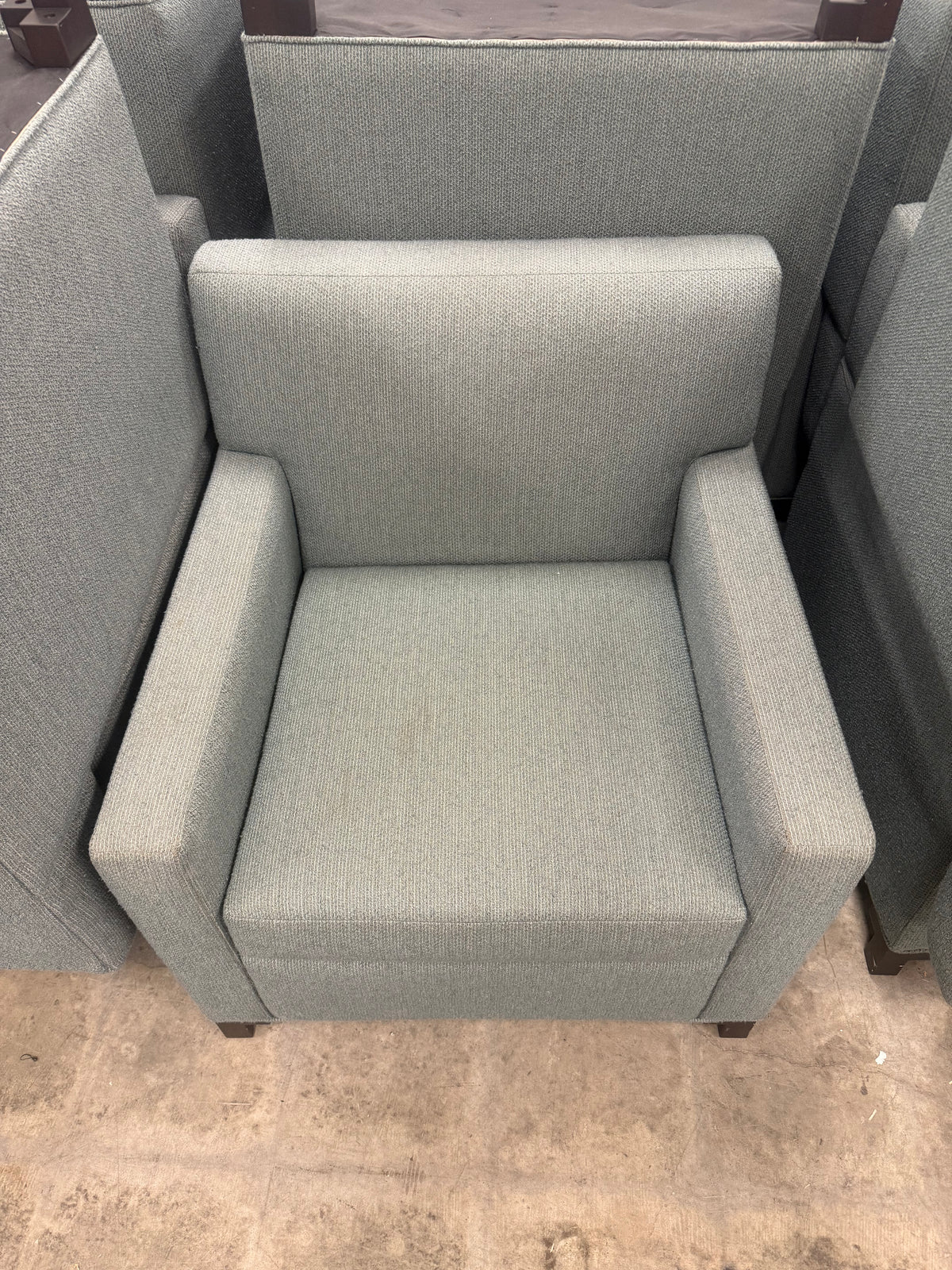 Light Sea Green Modern Fabric Accent Chair